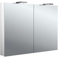EMCO flat 2 Style Aufputz-Lichtspiegelschrank 979706304 1000x721mm, LED-Aufsatzleuchte, 2-türig,