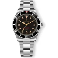 Gigandet Automatikuhr Edelstahl Saphirglas Silber Schwarz Sea Ground 100