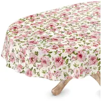 ANRO Tischdecke abwaschbar Wachstuch Wachstuchtischdecke Oval 140 x 240cm