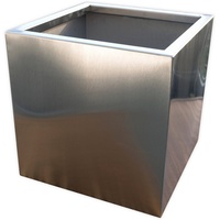 Köhko Designer-Blumenkübel aus Edelstahl vivo 28 x 28 x