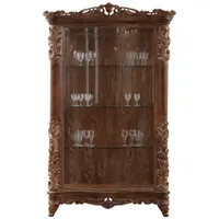 Casa Padrino Luxus Barock Vitrine Braun - Handgefertigter Massivholz