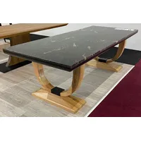 Casa Padrino Luxus Esstisch Schwarz / Naturfarben 240 x