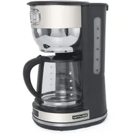 Muse MS-220 SC Kaffeemaschine beige Schwarz Fassungsvermögen, Tassen=10 Glaskanne,