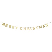 Riffelmacher Girlande mit Schriftzug Merry Christmas 190x10 cm 12455
