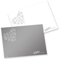 Itenga Tischset Schön DASS du da bist grau weiß