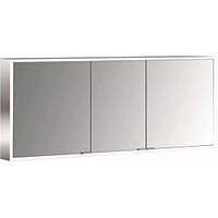 EMCO prime Aufputz-Lichtspiegelschrank 949706286 1600x700mm, 3-türig, aluminium/spiegel