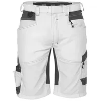 DASSY Malershorts mit Stretch, weiß/anthrazitgrau - 53