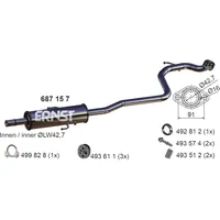 Ernst Mittelschalldämpfer für TOYOTA Yaris