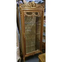 Casa Padrino Barock Vitrine Gold / Braun - Barock