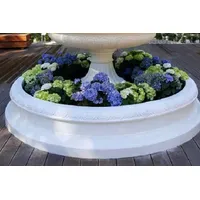 Casa Padrino Barock Springbrunnen Umrandung Weiß Ø 240 x