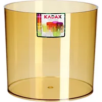 Kadax Blumentopf aus Kunststoff, Topf, rund, transparent, 13 cm,