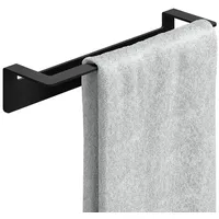 WEISSENSTEIN Handtuchstange ohne Bohren schwarz 30 cm