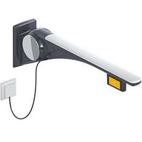 Hewi 802 LifeSystem Stützklappgriff 802.50.46460GU 900, weiß hochglanz/anthrazit matt,