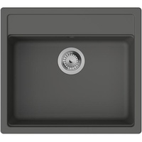 Hansgrohe Einbauspüle S52 S520-F510 550x490mm, 1 Hauptbecken, steingrau