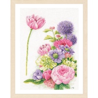 Lanarte Kreativset Lanarte Kreuzstich Set "Florale Zuckerwatte Marjolein Bastin",