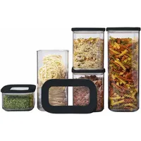 Mepal | Vorratsdosen Modula 5-teilig – Starter-Set Nordic Black