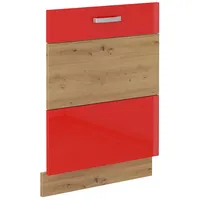 Küchen-Preisbombe Frontblende für vollintegrierten Geschirrspüler 60 Eiche Artisan Rot