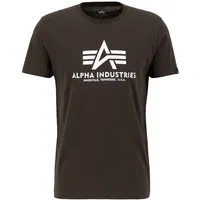 Alpha Industries Basic T-Shirt für Herren Black Olive