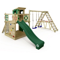 Wickey Spielturm Smart Surf mit Schaukel & grüner Rutsche,