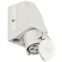 PCE 924-1 CEE-Wandsteckdose durchschleifbar 32A 4p 1h IP44 9241