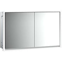 EMCO loft Unterputz-Lichtspiegelschrank 979805121 1300x733mm, LED, 2-türig, aluminium/Spiegel