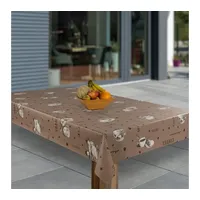 Laro Wachstuch-Tischdecke Abwaschbar Garten-Tischdecke Wachstischdecke PVC Plastik-Tischdecken Eckig Meterware