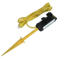 Stanley - 2-FACH-GARTENSTECKDOSE - MIT DECKELN UND ERDSPIEß -