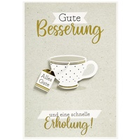 Perleberg Genesungskarte mit schönem Motiv - liebevolle Gute Besserung
