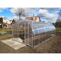 Klasika greenhouses Gewächshaus KLASIKA Tube 3x6m mit fundamenten und