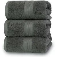 ZOLLNER Handtuchset 70 x 140 cm grau 3 St.