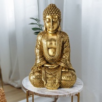 ETC Shop etc-shop Buddha Figur Wohnzimmer Dekofigur Wohndekoration Skulptur