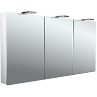 EMCO flat 2 Style Aufputz-Lichtspiegelschrank 979706306 1400x721mm, LED-Aufsatzleuchte, 3-türig,