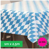 Sensalux Tischdecke, abwaschbar, Vorteilspack, 10 Stück, 1m x 2,5m,