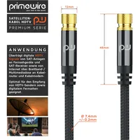 Primewire HDTV Satellitenkabel mit Braiding - 135Db - 75