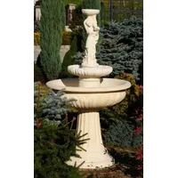 Casa Padrino Jugendstil Springbrunnen Dame Sandfarben Ø 94 x