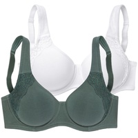 PETITE FLEUR Minimizer-BH Damen grün+weiß Gr.75C