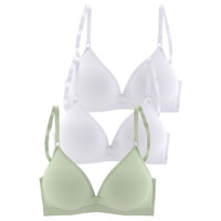PETITE FLEUR Bralette-BH Damen 2xweiß+1xmint Gr.85AA