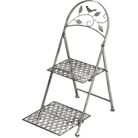 Ambiente Haus Pflanzentreppe »Blumtreppe in grau (H) 53cm«, grau
