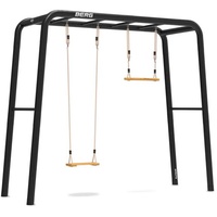 Berg Toys BERG PlayBase M Schwarz + Holzschaukel und