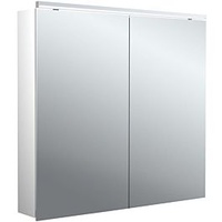 EMCO flat 2 Classic LED-Lichtspiegelschrank 80cm, mit LED-Aufsatzleuchte, 2