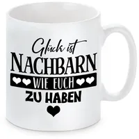 Herzbotschaft Kaffeetasse 0,33 l Weiß