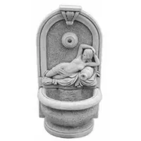 Casa Padrino Jugendstil Wandbrunnen Frau mit Krug Grau H.