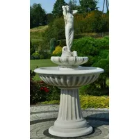 Casa Padrino Jugendstil Springbrunnen Dame Grau Ø 92 x