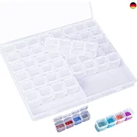 Jinlaili Plastik Aufbewahrungsbox, 56 Fächer Werkzeugbox, Aufbewahrungsboxen, Stickerei Sortierbox