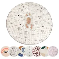 Hakuna Matte Gesteppte Krabbeldecke Baby 150cm, Safari Tiere– extra
