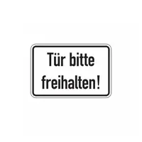 König Werbeanlagen Türschild Tür bitte freihalten! 100 x 150
