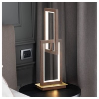 WOFI Tischlampe Beistellleuchte Esszimmerlampe, 3 Stufen Dimmer, Eckige Elemente,