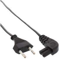 InLine Netzkabel, Netzstecker auf Euro 8 C7 Stecker, gewinkelt,