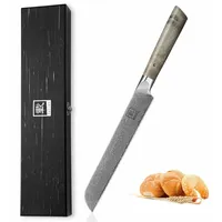 Zayiko Professional Series Damast Brotmesser I 20 cm Klinge