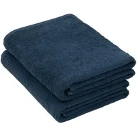 ZOLLNER Badetuch 100 x 150 cm blau